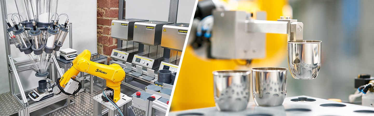 Automatisierung bei der Glasproduktion Entwicklung neuer technischer Gläser mithilfe einer robotergesteuerten Prozesslinie zur automatisierten Glasentwicklung